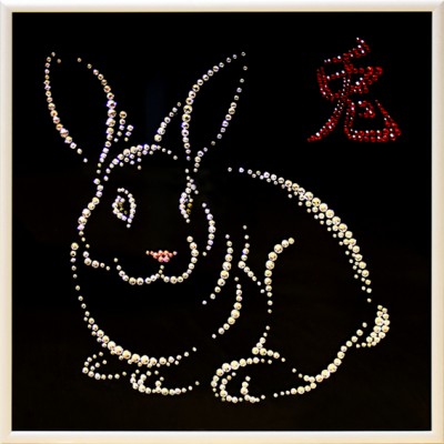 Картина Swarovski "Год кролика"