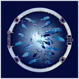 Картина с кристалами Swarovski "Иллюминатор"