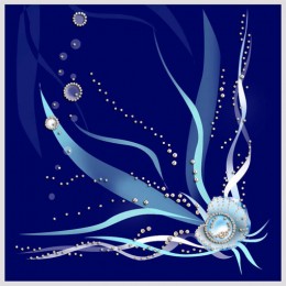 Картина с кристалами Swarovski "Жемчужина моря"