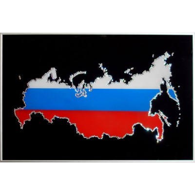 Картина Сваровски "Карта России"