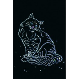 Картина с кристалами Swarovski "Кошка"