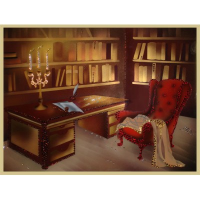 Картина с кристалами Сваровски "Кабинет Шерлока Холмса"