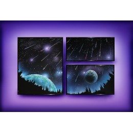 Картина с кристалами Сваровски "Композиция "Звездопад""