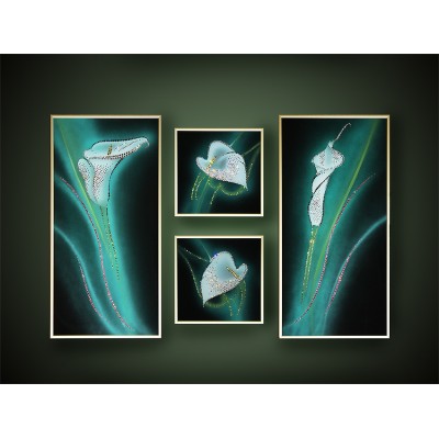 Картина с кристалами Swarovski "Композиция «Каллы»"