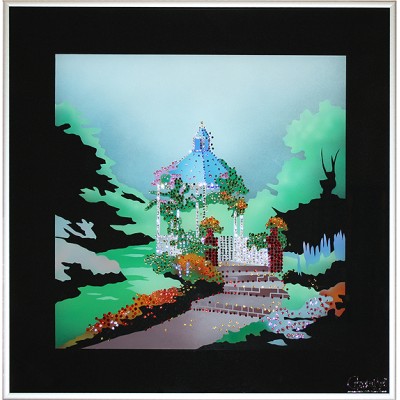 Картина с кристалами Swarovski "Летний сад"