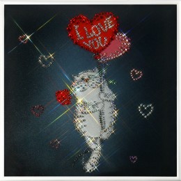 Картина с кристалами Сваровски "Любовь окрыляет"