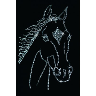 Картина с кристалами Swarovski "Лошадь"