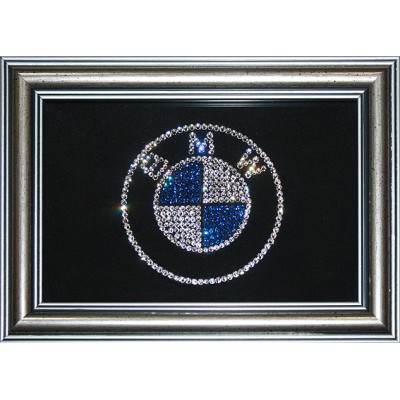 Картина Swarovski "Логотип BMW"