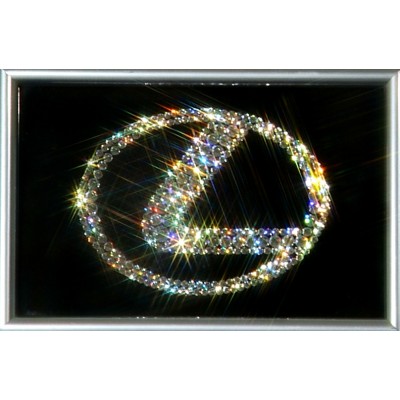 Картина с кристалами Swarovski "Логотип Лексус"