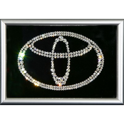 Картина с кристалами Swarovski "Логотип Toyota"