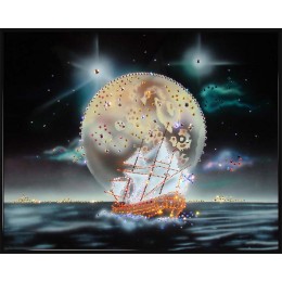 Картина с кристалами Сваровски "Морской пейзаж"