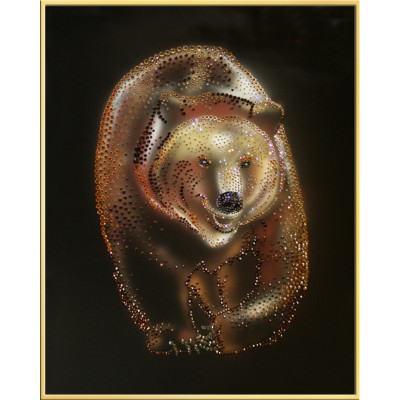 Картина Swarovski "Медведь"