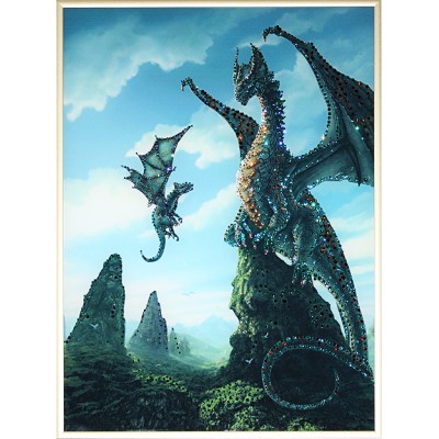Картина Swarovski "Мир драконов"