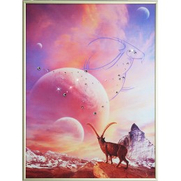 Картина с кристалами Swarovski "Небесный козерог"