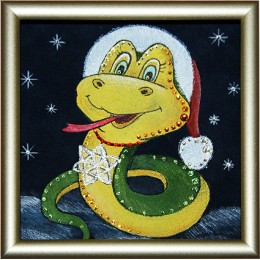 Картина Сваровски "Новогодняя змейка"