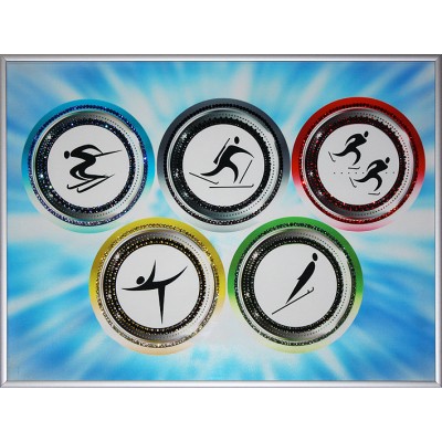 Картина с кристалами Swarovski "Олимпиада 2014"