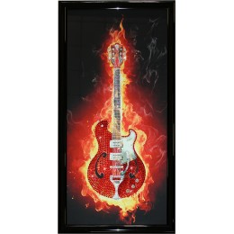 Картина Сваровски "Огненная гитара"