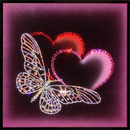 Картина с кристалами Swarovski "Прикосновение любви "