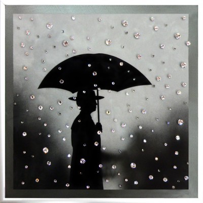 Картина с кристалами Сваровски "Под дождем"
