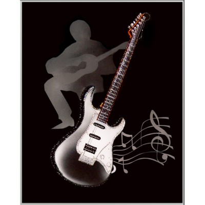 Картина с кристалами Swarovski "Пой гитарная струна"