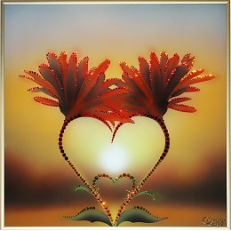 Картина с кристалами Сваровски "Природа любви"