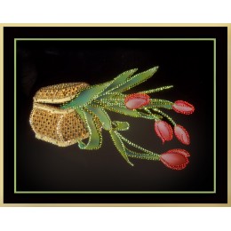 Картина Сваровски "Шкатулка с тюльпанами"