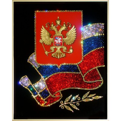 Картина с кристалами Swarovski "Российская символика"