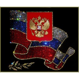 Картина с кристалами Swarovski "Российская символика"