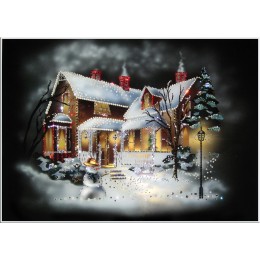 Картина Сваровски "Рождественский домик"