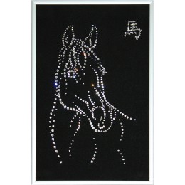 Картина с кристалами Сваровски "Символ года "Лошадь""