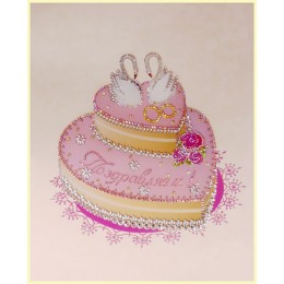 Картина Сваровски "Свадебный торт"