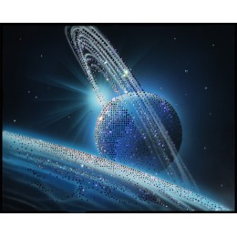 Картина с кристалами Swarovski "Сияние Сатурна"