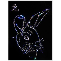 Картина Сваровски "Символ год- Кролик (Заяц)"