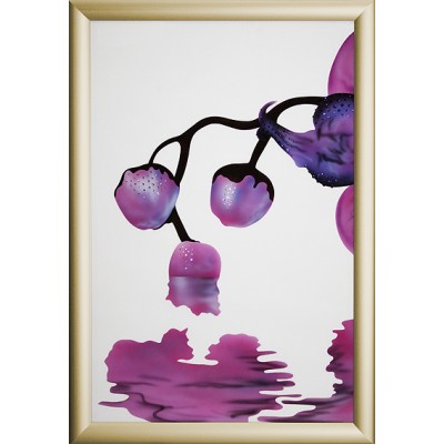 Картина с кристалами Swarovski "Сиреневая орхидея-1"