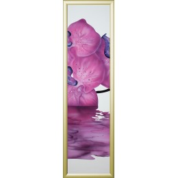 Картина с кристалами Сваровски "Сиреневая орхидея-3"