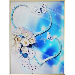 Картина с кристалами Swarovski "Союз сердец"