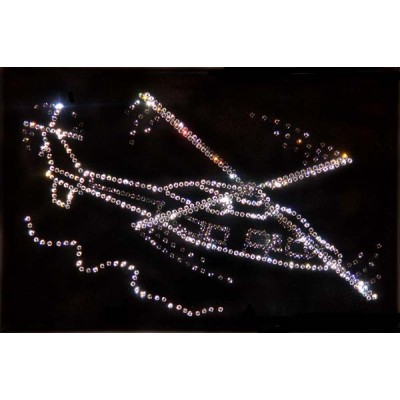Картина с кристалами Swarovski "Вертолет Сикорского"
