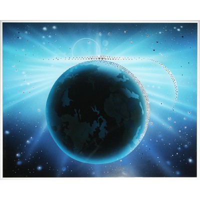 Картина с кристалами Сваровски " Во Вселенной 2"