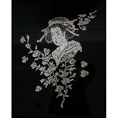 Картина с кристалами Сваровски "Японка"