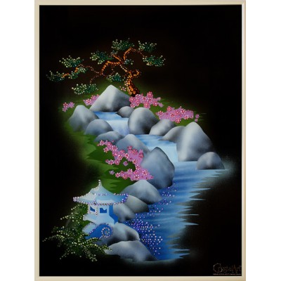 Картина Swarovski "Японский сад"