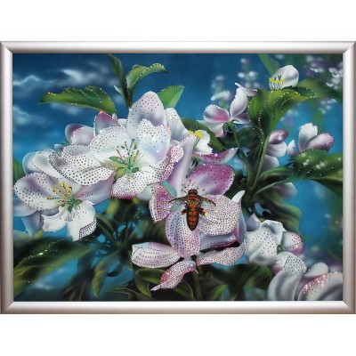Картина Swarovski "Яблони в цвету"