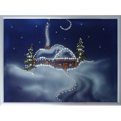 Картина Swarovski "Зима (пейзаж)"