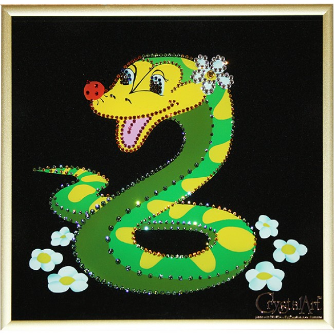 Змейка на c. Змейка на полотнах. Змея картина стразами. Сувениры Сваровски змея. Картина змеи на новый год.