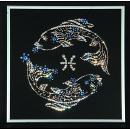 Картина Swarovski "Знаки зод.звездные Рыбы "