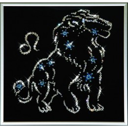 Картина с кристалами Сваровски "Знаки зод.Звездный лев"
