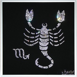 Картина с кристалами Swarovski "Знаки зод.Скорпион"