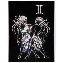 Картина с кристалами Swarovski "Знаки зодиака  Близнецы"
