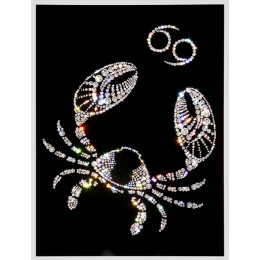 Картина с кристалами Swarovski "Знаки зодиака  Рак"