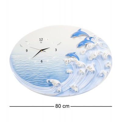 ART-318 Часы "Дельфины на гребне волны"