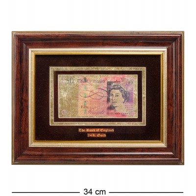 HB-005 Панно "Банкноты 50 GBP (фунт стерлингов) Англия"